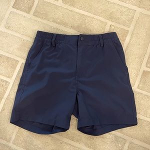 Boys navy Burlebo performance shorts